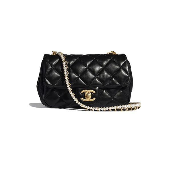 Túi Xách Chanel Flap Bag Lambskin Black