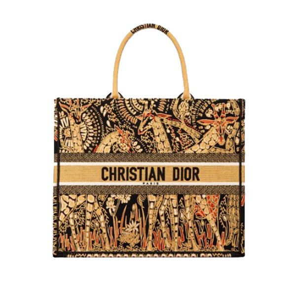 Túi Xách Dior Book Tote Large Oblique Embroidery Yellow