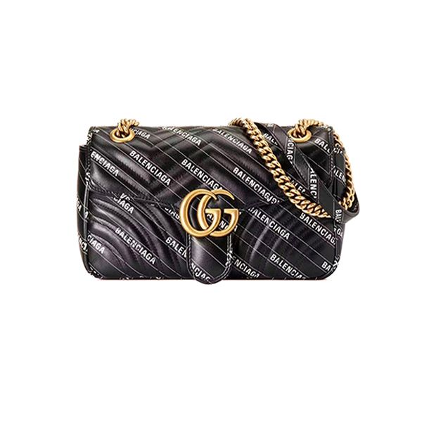 Túi Xách Gucci GG Marmont x Balenciaga Small GG Marmont Black 443497