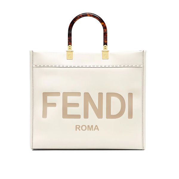 Túi Xách Fendi Sunshine Medium Calfskin White