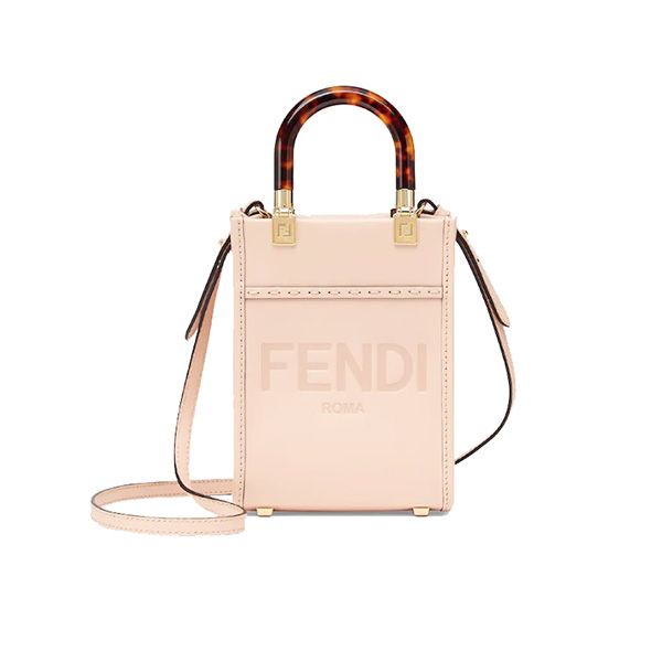 Túi Xách Fendi Sunshine Shopper Mini Calfskin Pale Pink