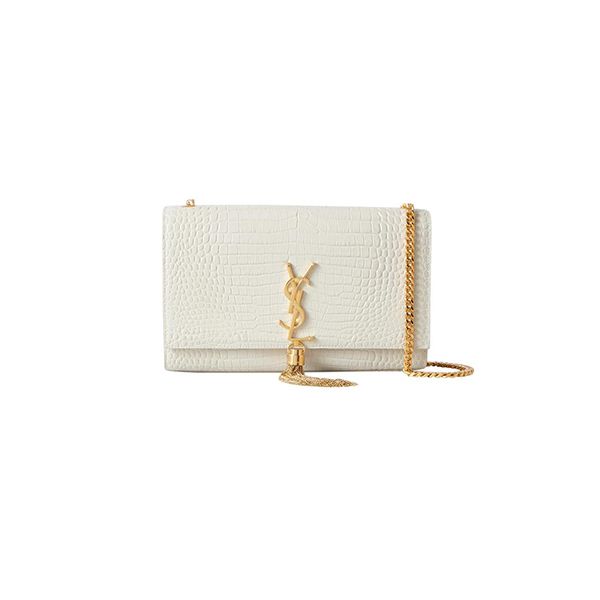 Túi Xách YSL Kate Medium Calfskin White