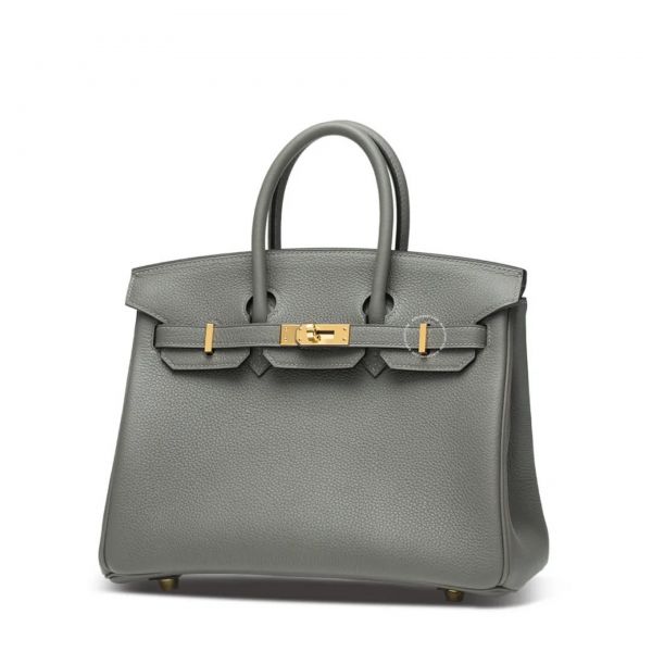 Túi Xách Hermes Birkin 25 Togo Gris Meyer 0L