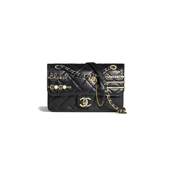 Túi Xách Chanel Flap Bag Lucky Charm Mini Lambskin Black