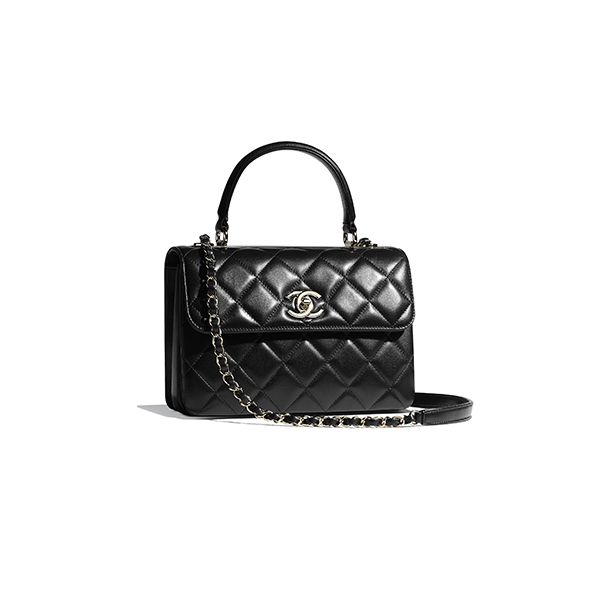 Túi Xách Chanel Trendy CC Medium Lambskin Black