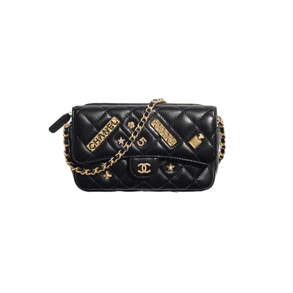 Túi Xách Chanel Flap Bag Lucky Charm Lambskin Black