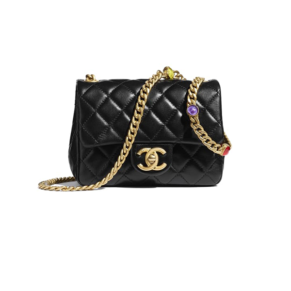 Túi Xách Chanel Flap Bag Lambskin Black