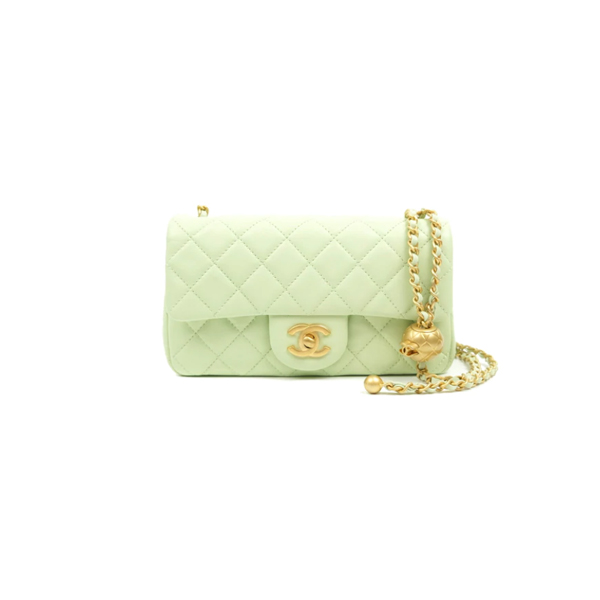 Túi Xách Chanel Flap Bag Mini Lambskin Green