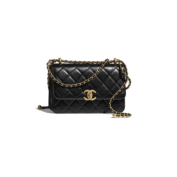 Túi Xách Chanel Flap Bag Small Calfskin Black
