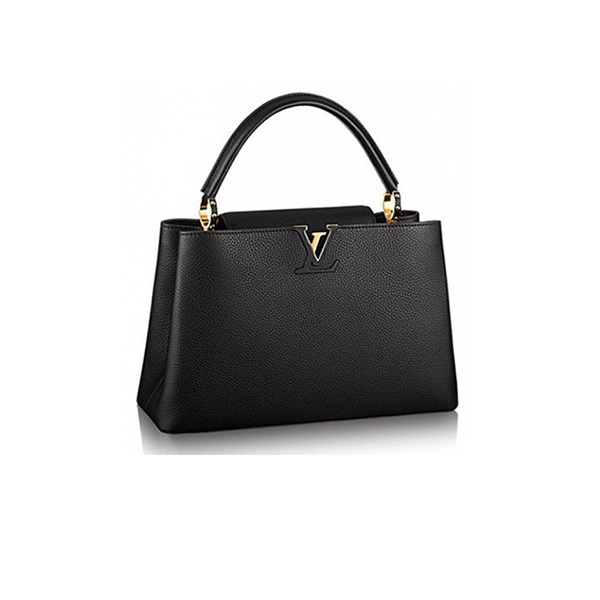 Túi xách Louis Vuitton Capucines Mm Taurillon Black M42259