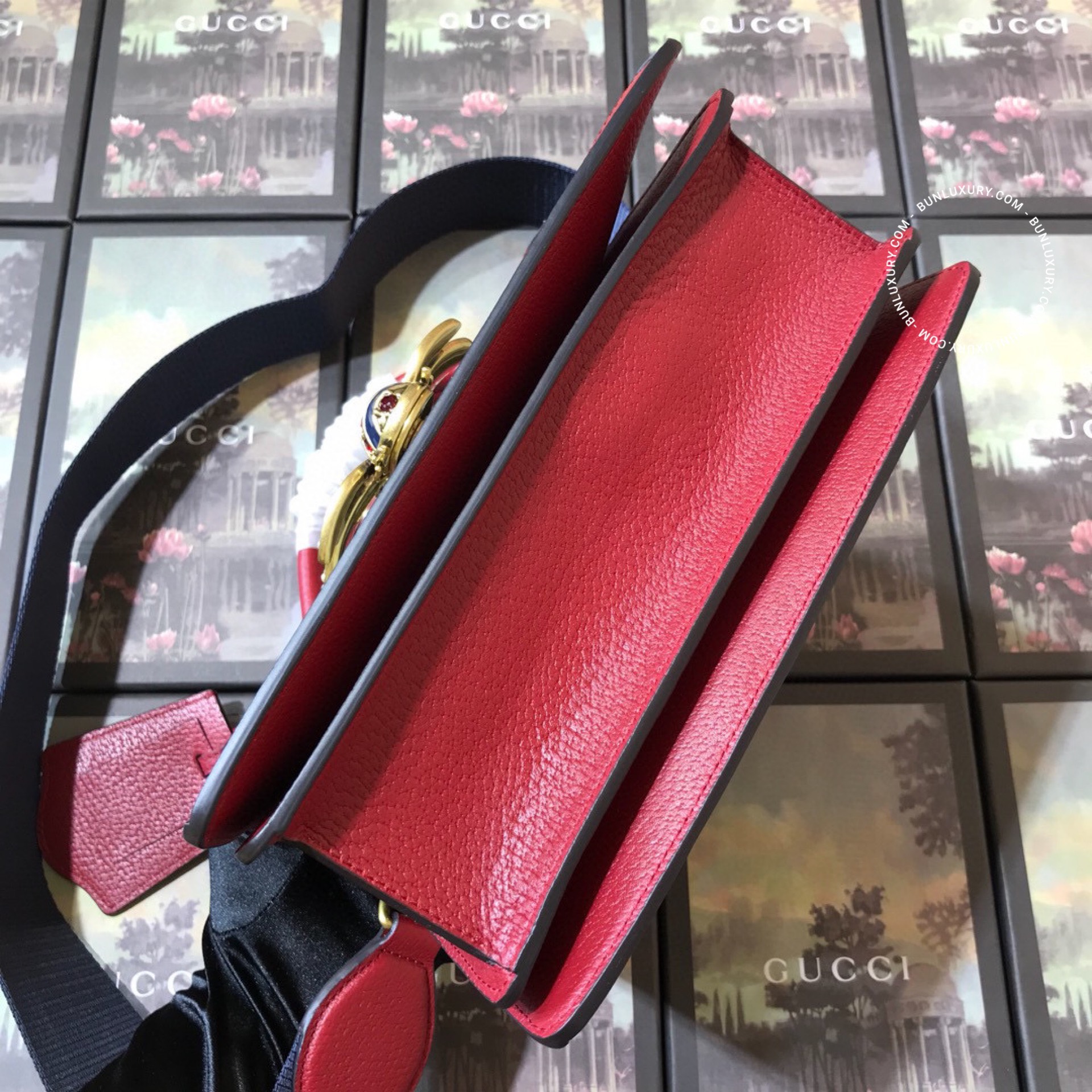 Túi Xách Gucci Queen Margaret Bee Red 476541