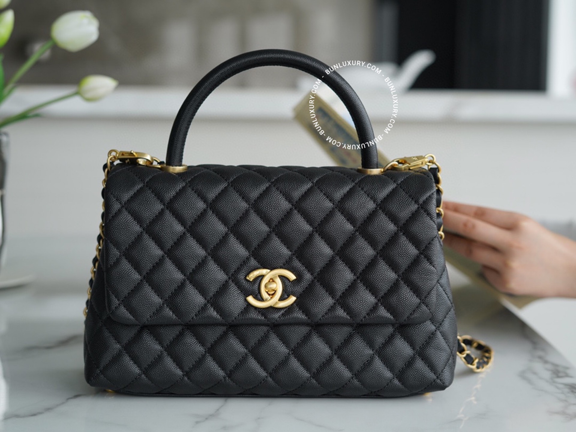 Túi Xách Chanel Coco Medium Caviar Black