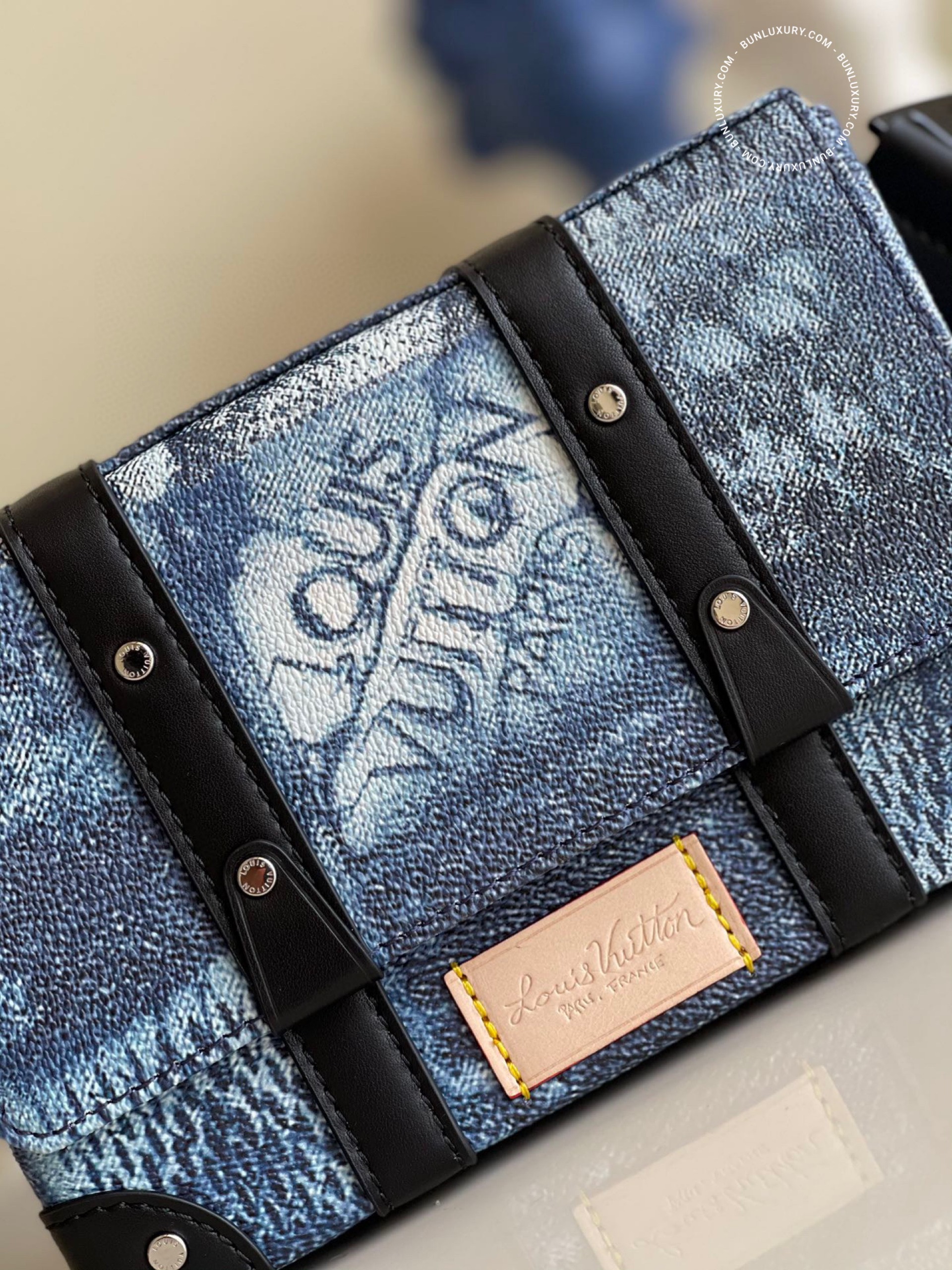 Túi Xách Louis Vuitton Trunk SlingBag Damier Blue N50061