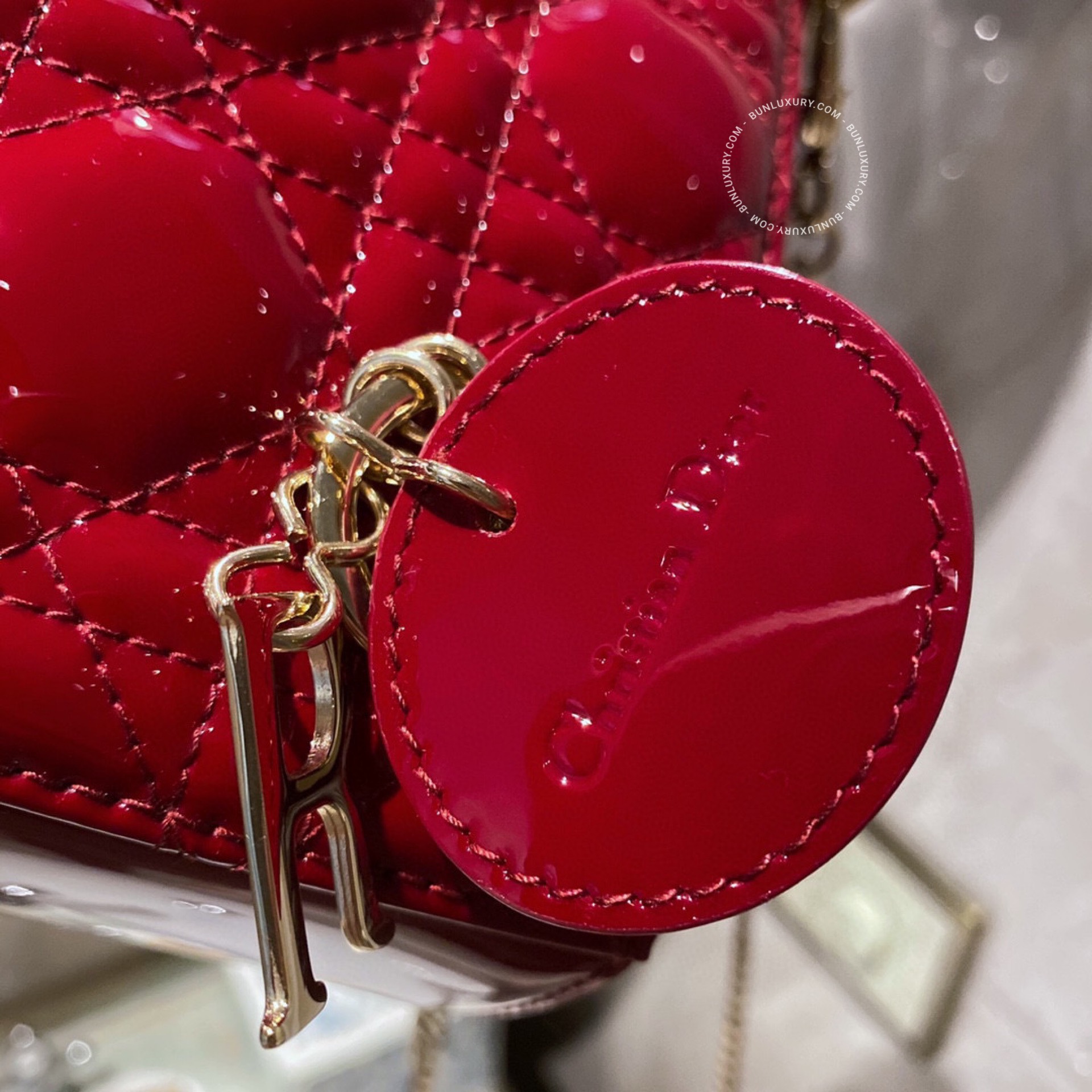 Túi Xách Dior Lady Mini Calfskin Red