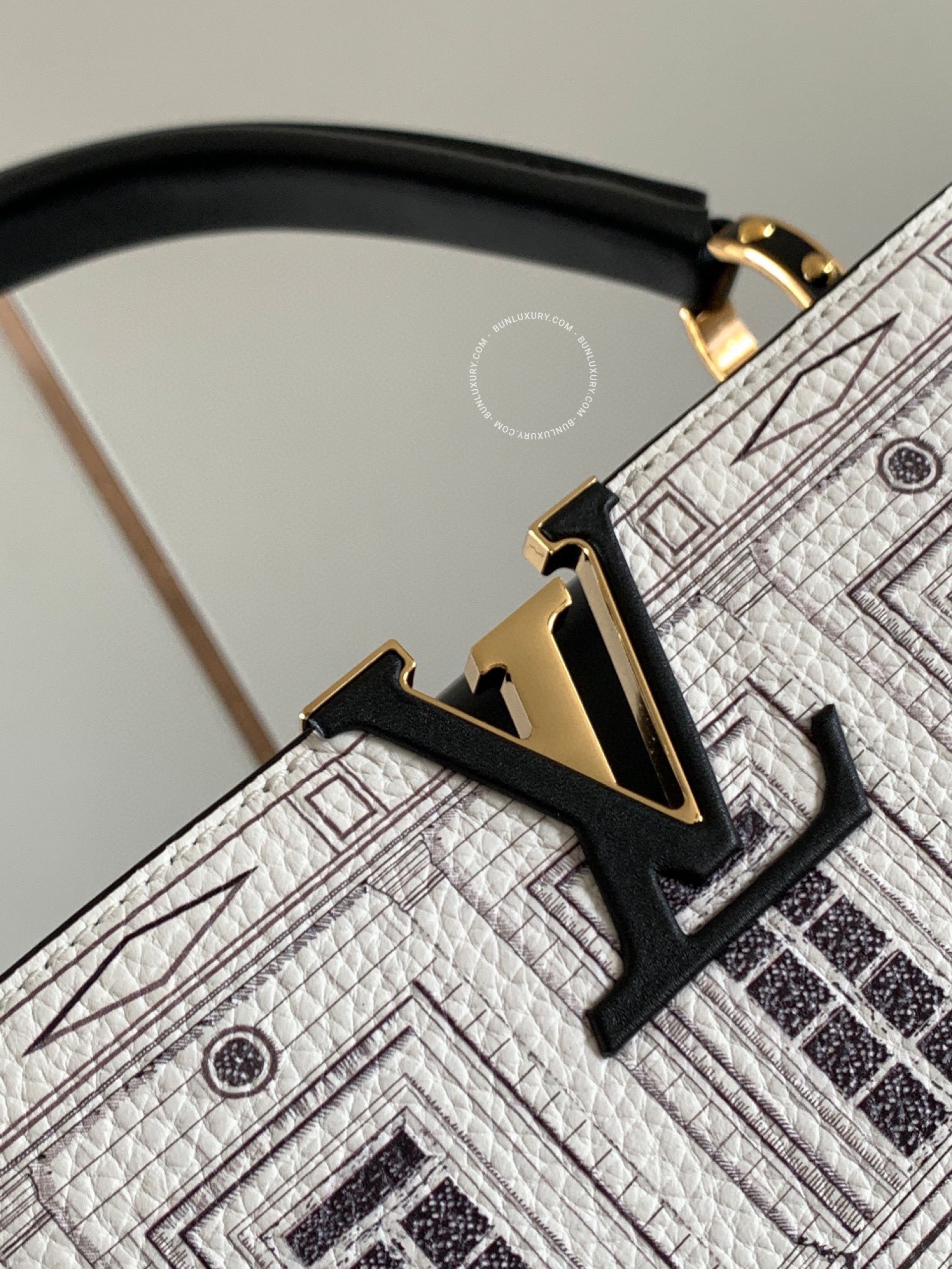 Túi xách Louis Vuitton Capucines Bb Architettura M59119
