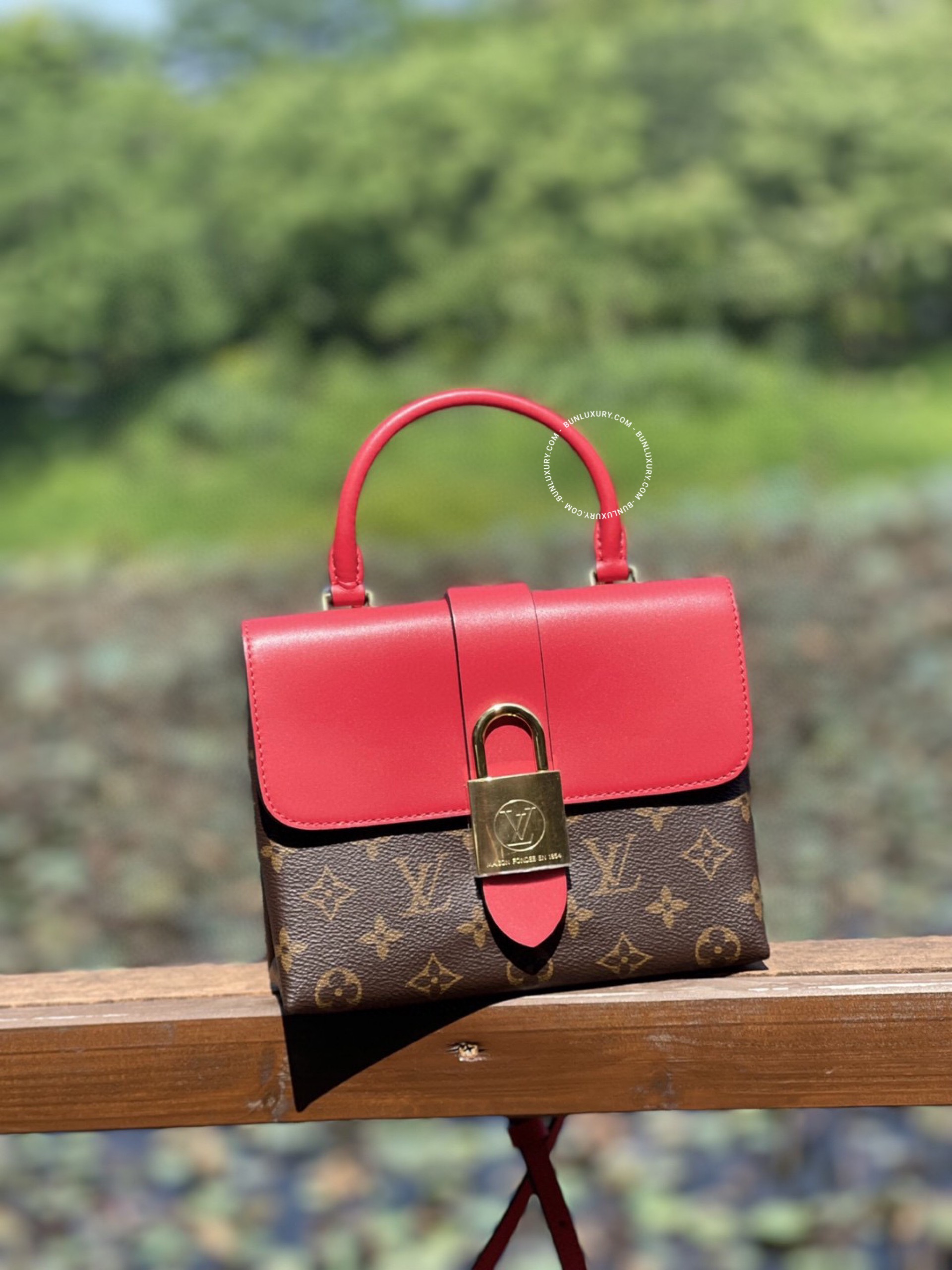 Louis Vuitton Locky BB Bag Monogram Red
